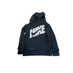 Unisex Black Nike Dri-Fit Hoodie Size 3T
